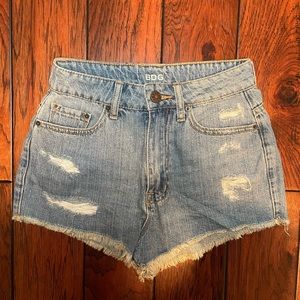 BDG High Rise Dree Cheeky Denim Shorts